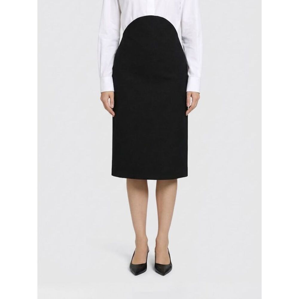 Jil Sander Women Jil Sander High-Waisted Virgin Wool Midi Pencil Skirt